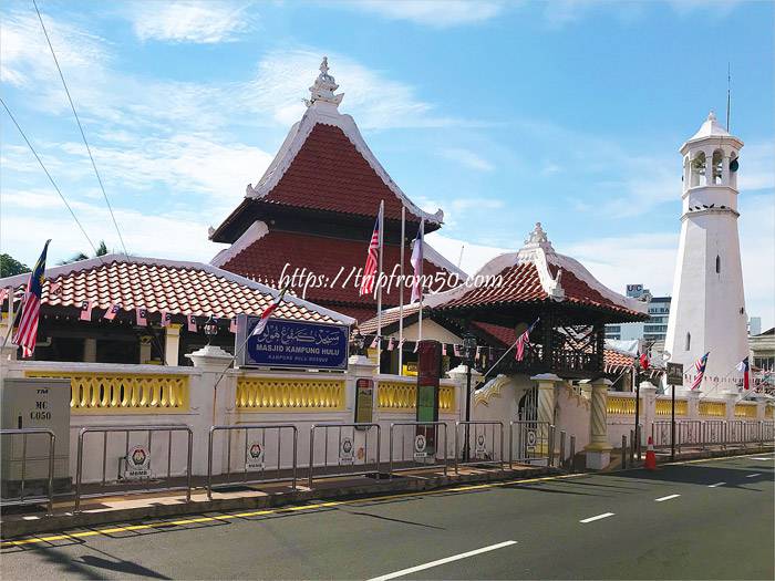 今も使われているマレーシア最古のイスラム教モスク カンポンフルモスク（Kampung Hulu Mosque）